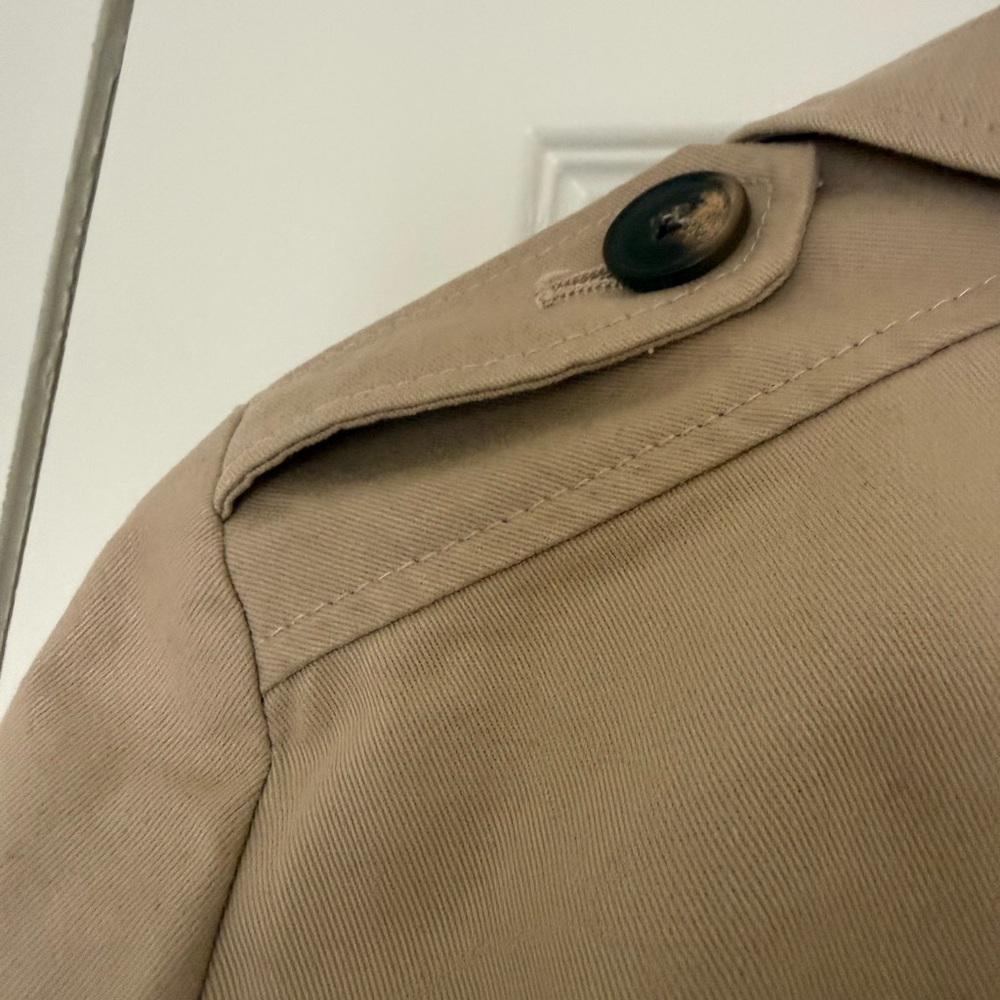 Khaki Women's Short Trench Coat by Reserved - Picture 8 of 9